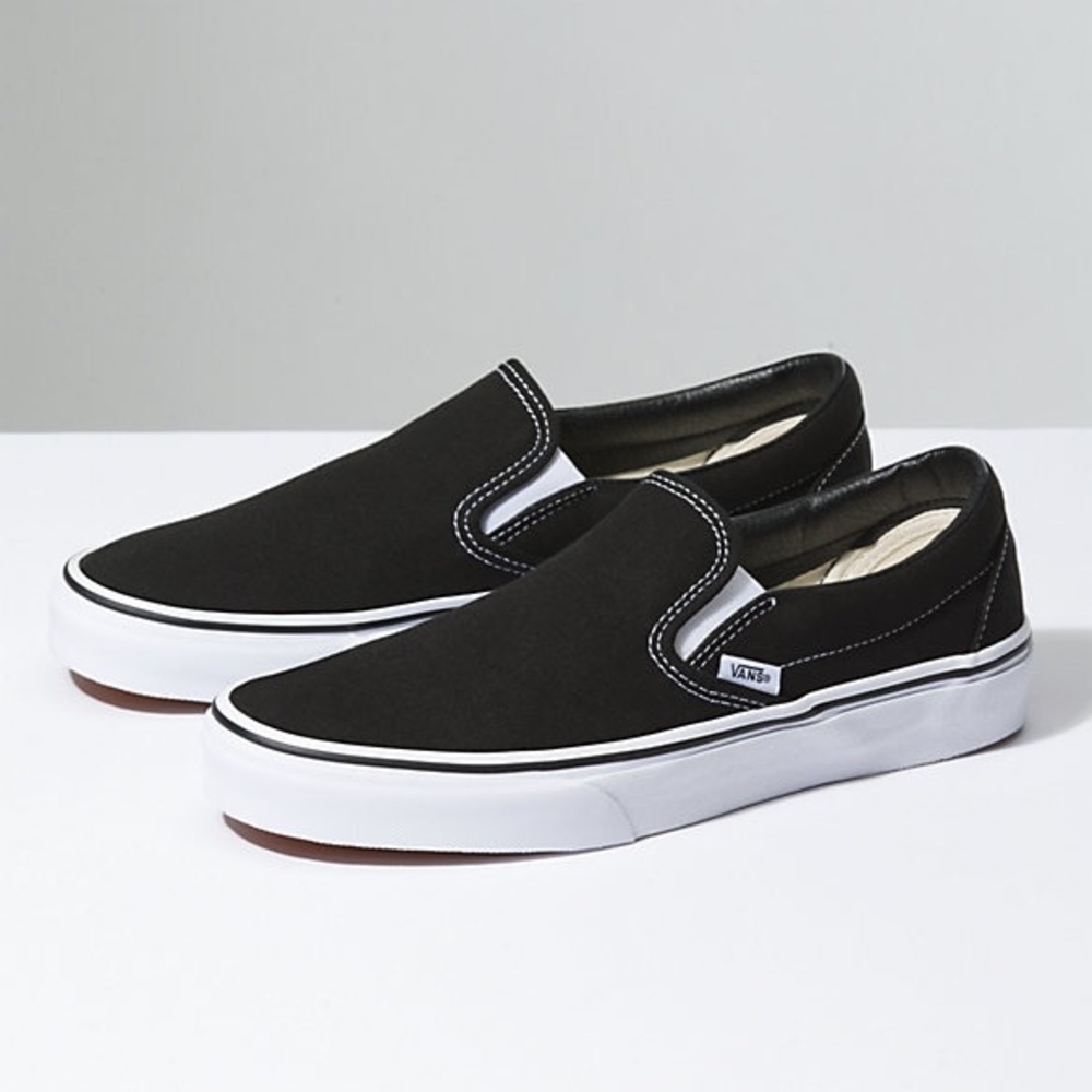 Black slip on vans